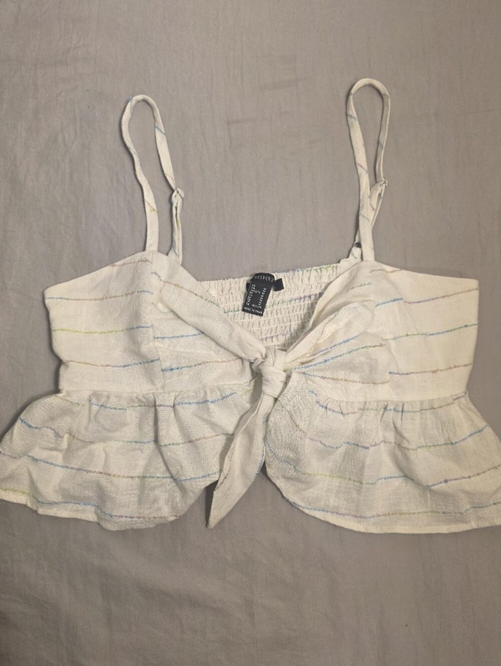 Tie Front Ruffle Tank